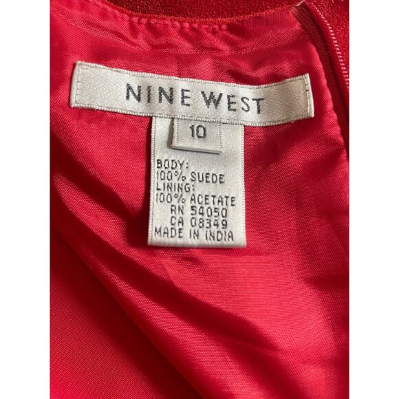 Vintage Red Suede Halter Style Sexy Dress! Size 10, Ready for Holiday Party! - Picture 8 of 8